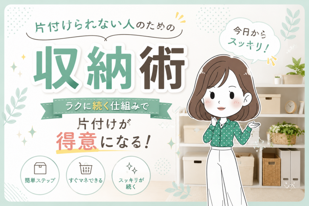 片付けられない人のための収納術