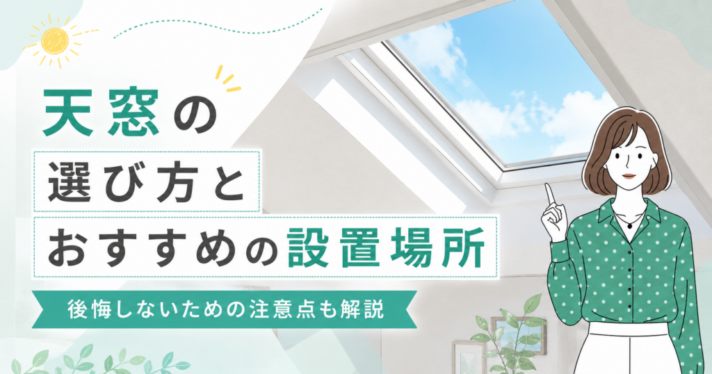 天窓の選び方とおすすめの設置場所